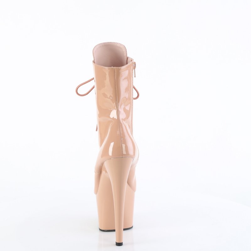 ADO1020/BH/M Růžové taneční kotníčkové kozačky | ADORE-1020 Pleaser - zezadu