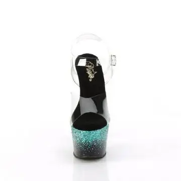 Tyrkysové go-go boty ADO708SS/C/B-TURG | ADORE-708SS Pleaser - zepředu