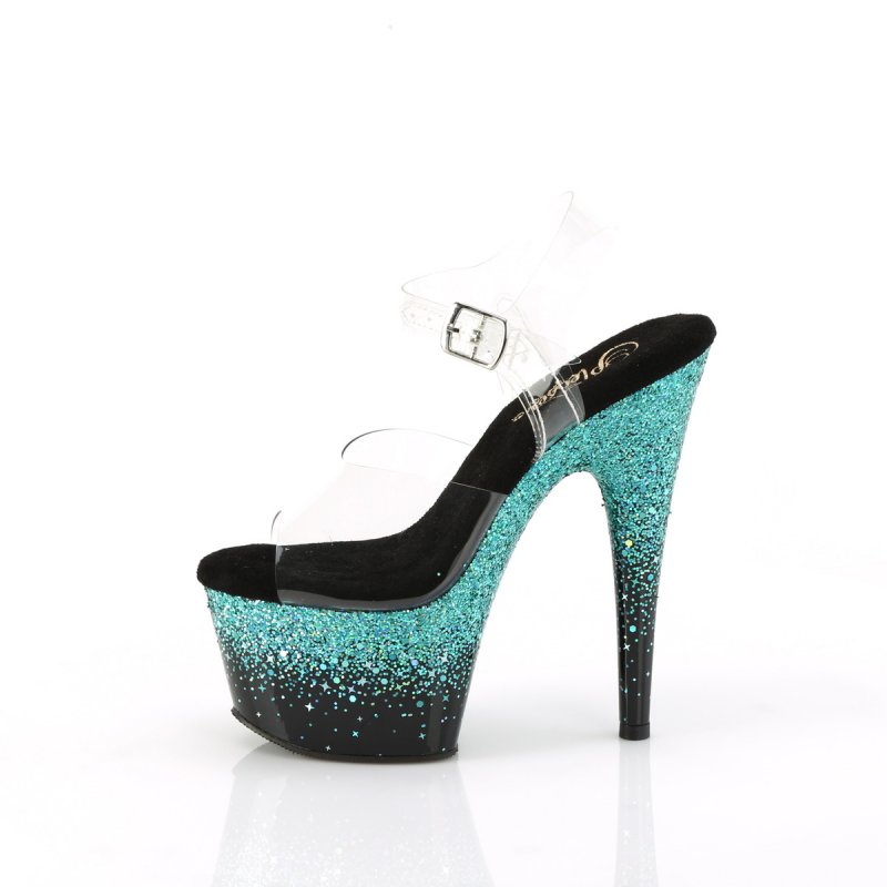 Tyrkysové go-go boty ADO708SS/C/B-TURG | ADORE-708SS Pleaser - z vnitřku