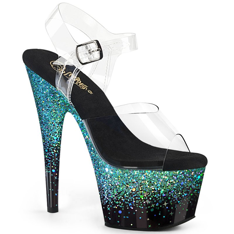 Tyrkysové go-go boty ADO708SS/C/B-TURG | ADORE-708SS Pleaser