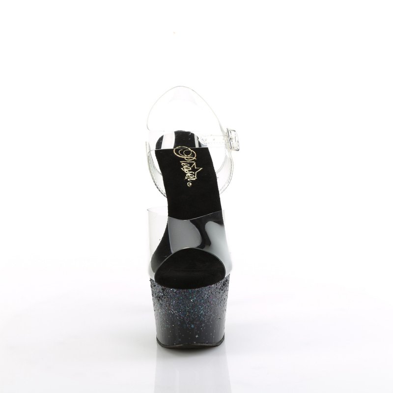 Černé go-go boty ADO708SS/C/BG | ADORE-708SS Pleaser - zepředu