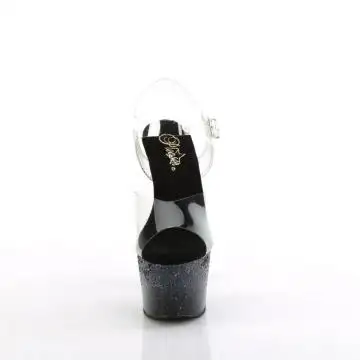 Černé go-go boty ADO708SS/C/BG | ADORE-708SS Pleaser - zepředu