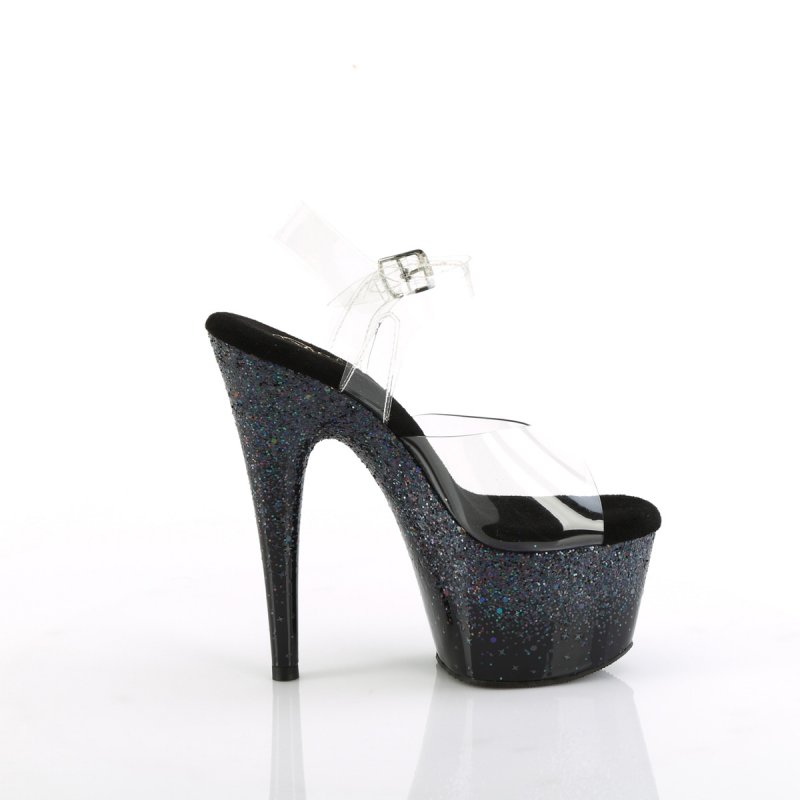 Černé go-go boty ADO708SS/C/BG | ADORE-708SS Pleaser - z vnějšku