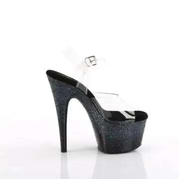 Černé go-go boty ADO708SS/C/BG | ADORE-708SS Pleaser - z vnějšku