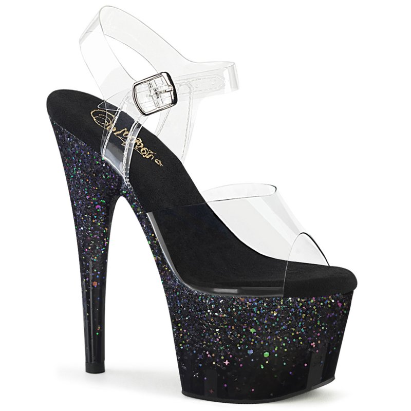 Černé go-go boty ADO708SS/C/BG | ADORE-708SS Pleaser