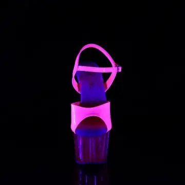 Růžové sandály svítící pod UV světlem ADO709UVT/NHP/M | ADORE-709UVT Pleaser - zepředu