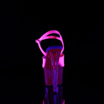 Růžové sandály svítící pod UV světlem ADO709UVT/NHP/M | ADORE-709UVT Pleaser - zezadu