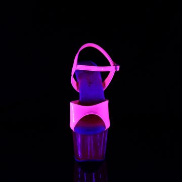 Růžové sandály svítící pod UV světlem ADO709UVT/NHP/M | ADORE-709UVT Pleaser - zepředu