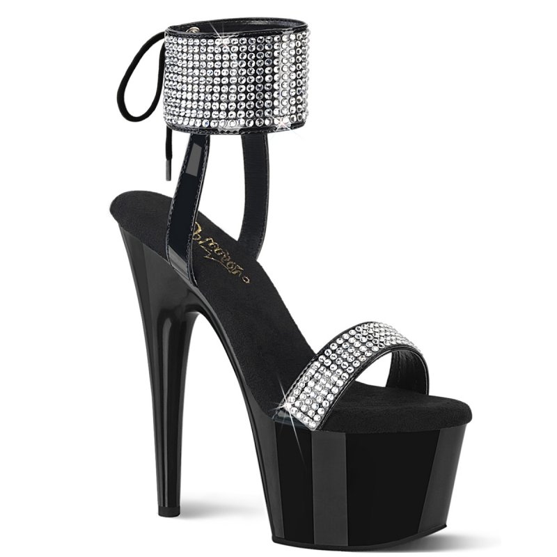 Černé luxusní sexy boty na platformě ADO770/B-RS/M | ADORE-770 Pleaser