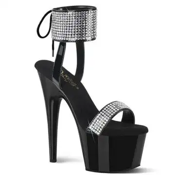 Černé luxusní sexy boty na platformě ADO770/B-RS/M