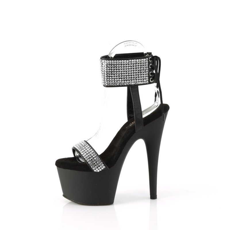 Černé matné luxusní sexy boty na platformě ADO770/BPU-RS/M | ADORE-770 Pleaser - z vnitřku
