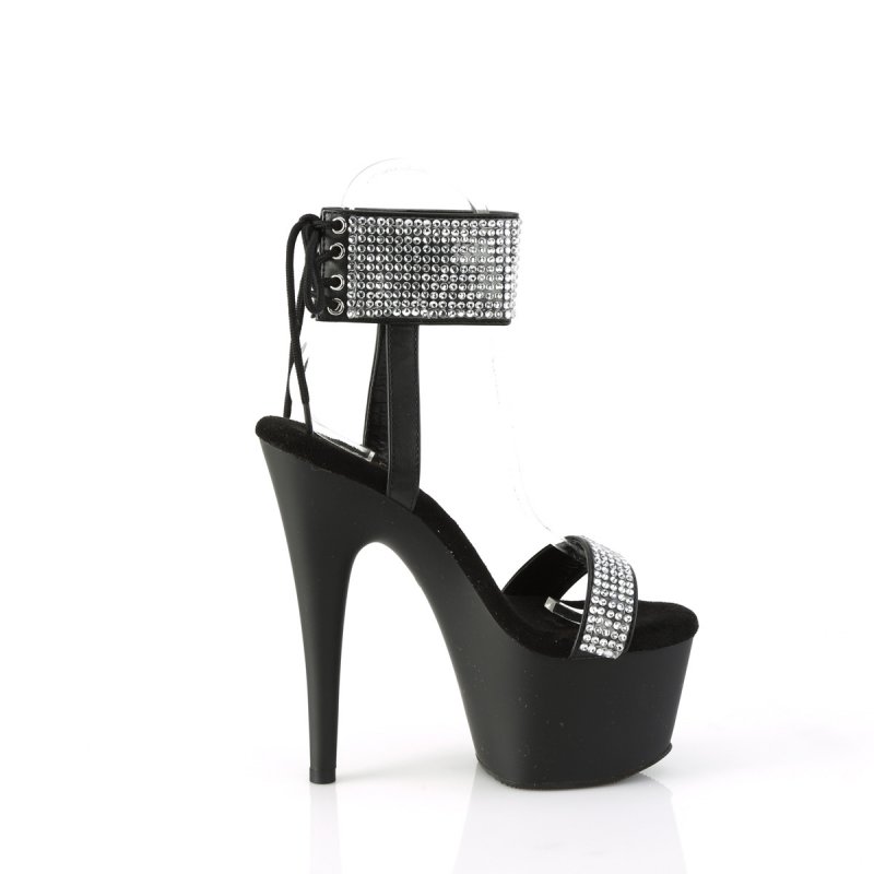 Černé matné luxusní sexy boty na platformě ADO770/BPU-RS/M | ADORE-770 Pleaser - z vnějšku