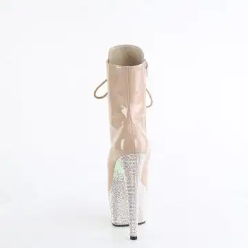 Tělové luxusní kozačky BEJ1020-7/NDHG/NDRS | BEJEWELED-1020-7 Pleaser - zezadu