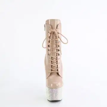 Tělové luxusní kozačky BEJ1020-7/NDHG/NDRS | BEJEWELED-1020-7 Pleaser - zepředu