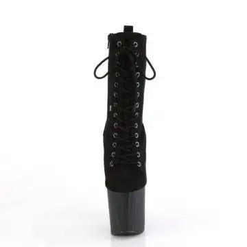 Černé taneční kozačky ENC1040/BFS/M | ENCHANT-1040 Pleaser - zepředu