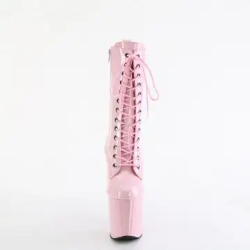 Růžové taneční kozačky ENC1040/BP/M | ENCHANT-1040 Pleaser - zepředu