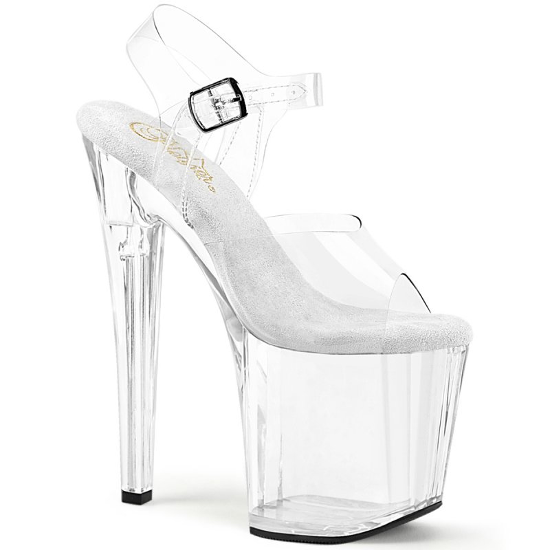 Průhledné pole dance boty Pleaser ENC708/C/M | ENCHANT-708 Pleaser