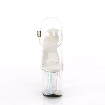 Průhledné sexy boty Pleaser s hologramem ENC708HT/C/HT | ENCHANT-708HT Pleaser - zepředu Průhledné sexy boty Pleaser s hologramem ENC708HT/C/HT | ENCHANT-708HT Pleaser - zepředu