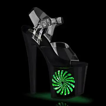 Svítící sandály do nočních podniků Pleaser ENC708LT-P/C/B-SG | ENCHANT-708LT-PINWHE Pleaser