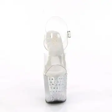 Svítící sandály s LED diodami Pleaser ENC708T-LT/C/C-S | ENCHANT-708T-LT Pleaser - zepředu