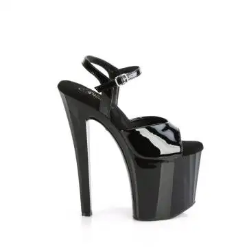 Černé taneční sexy boty ENC709/B/M Pleaser | ENCHANT-709 Pleaser - z vnějšku