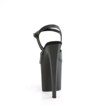 Černé matné sexy boty ENC709/BPU/M Pleaser | ENCHANT-709 Pleaser - zezadu