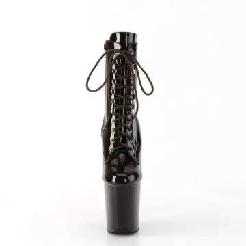 Kávové taneční kozačky FLAM1020/CF/M | FLAMINGO-1020 Pleaser - zepředu