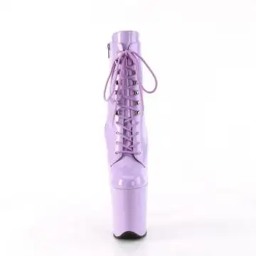 FLAM1020/LV/M taneční levandulové kozačky | FLAMINGO-1020 Pleaser - zepředu