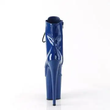 Modré taneční kozačky FLAM1020/RYBL/M | FLAMINGO-1020 Pleaser - zezadu