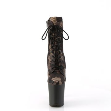 Taneční kozačky s kamufláží Pleaser FLAM1020CM/GRNMS/B | FLAMINGO-1020CM Pleaser - zepředu Taneční kozačky s kamufláží Pleaser FLAM1020CM/GRNMS/B | FLAMINGO-1020CM Pleaser - zepředu