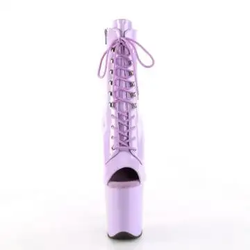 Levandulové strip kozačky FLAM1021/LV/M | FLAMINGO-1021 Pleaser - zepředu