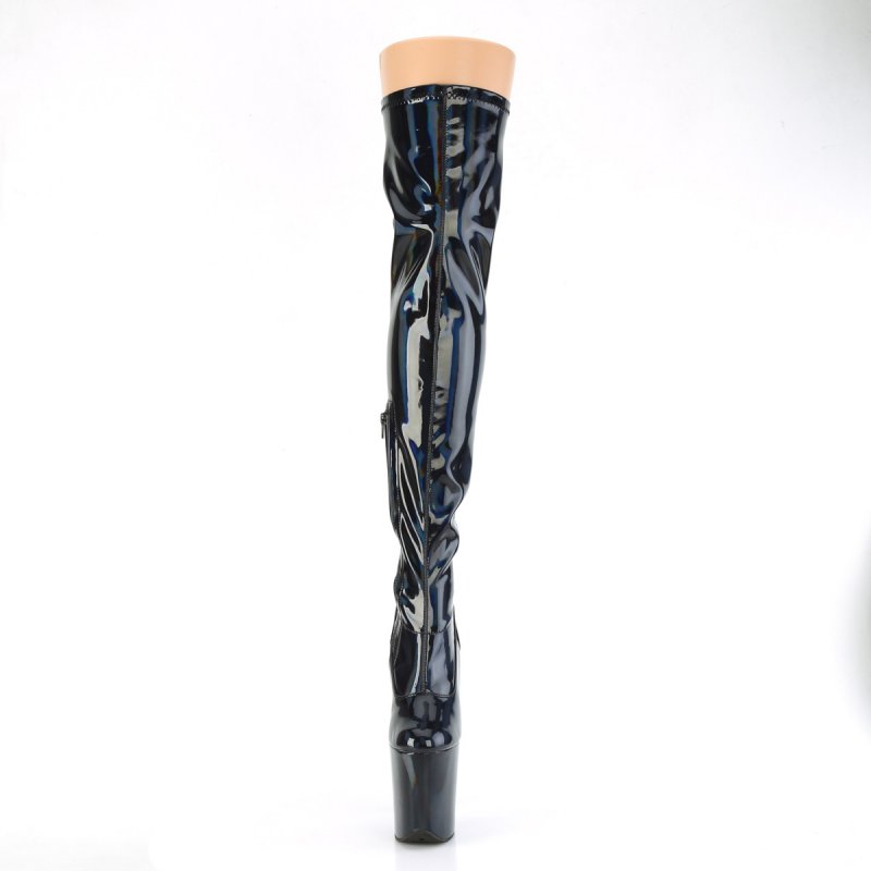Sexy kozačky FLAM3000HWR/BHG/M | FLAMINGO-3000HWR Pleaser - zepředu