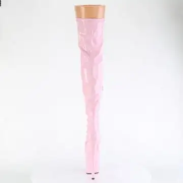 Růžové sexy kozačky FLAM3000HWR/BPHG/M Pleaser | FLAMINGO-3000HWR Pleaser - zezadu