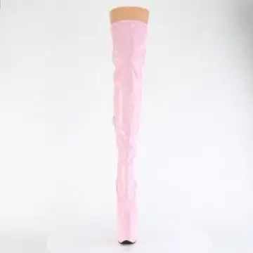 Růžové sexy kozačky FLAM3000HWR/BPHG/M Pleaser | FLAMINGO-3000HWR Pleaser - zepředu