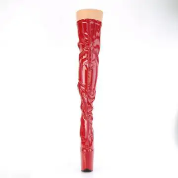 Červené sexy kozačky FLAM3000HWR/RHG/M | FLAMINGO-3000HWR Pleaser - zepředu
