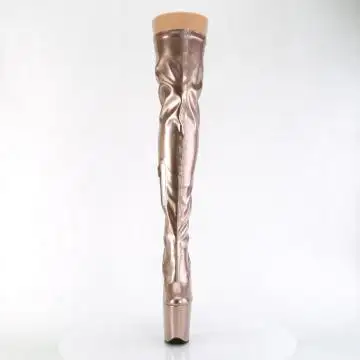 Zlaté sexy kozačky FLAM3000HWR/ROGDHG/M | FLAMINGO-3000HWR Pleaser - zepředu