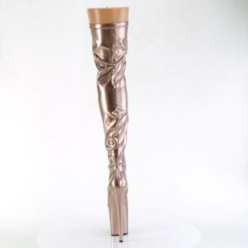 Zlaté sexy kozačky FLAM3000HWR/ROGDHG/M | FLAMINGO-3000HWR Pleaser - zezadu Zlaté sexy kozačky FLAM3000HWR/ROGDHG/M | FLAMINGO-3000HWR Pleaser - zezadu