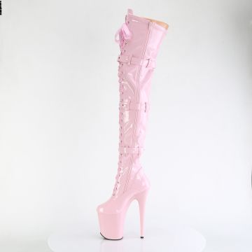 Růžové erotické kozačky FLAM3028/BP/M | FLAMINGO-3028 Pleaser - z vnitřku Růžové erotické kozačky FLAM3028/BP/M | FLAMINGO-3028 Pleaser - z vnitřku