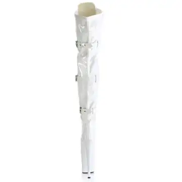 Bílé erotické kozačky FLAM3028/W/M | FLAMINGO-3028 Pleaser - zezadu
