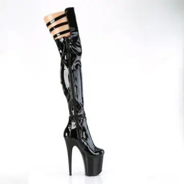 FLAMINGO-3055 FLAM3055/B/M Pleaser kozačky pro dominy | FLAMINGO-3055 Pleaser - z vnějšku