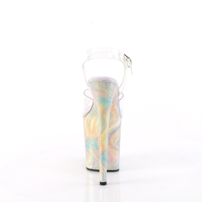 Duhové boty Pleaser FLAMINGO-808CRF FLAM808CRF/C/LVG | FLAMINGO-808CRF Pleaser - zezadu