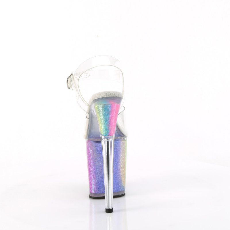 Taneční boty Pleaser FLAMINGO-808RG-01 FLAM808RG-01/C/RBOWG | FLAMINGO-808RG-01 Pleaser - zezadu