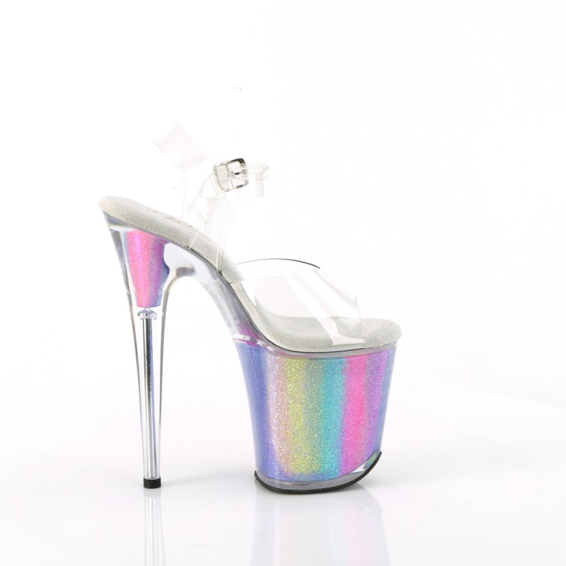 Taneční boty Pleaser FLAMINGO-808RG-01 FLAM808RG-01/C/RBOWG | FLAMINGO-808RG-01 Pleaser - z vnějšku