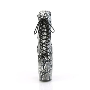 Exotic dance kozačky s hadím vzorem ADO1020SPWR/BSP/M | ADORE-1020SPWR Pleaser - zepředu Exotic dance kozačky s hadím vzorem ADO1020SPWR/BSP/M | ADORE-1020SPWR Pleaser - zepředu