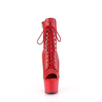 ADO1021/RPU/M červené go-go kozačky | ADORE-1021 Pleaser - zepředu