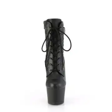 Černé kotníkové kozačky na platformě Pleaser ADO1033/BPU/M | ADORE-1033 Pleaser - zepředu