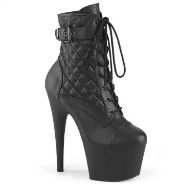 Černé kotníkové kozačky na platformě Pleaser ADO1033/BPU/M | ADORE-1033 Pleaser
