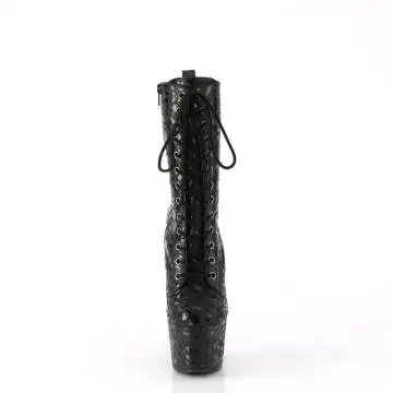 Černé taneční kozačky na striptýz Pleaser ADO1040LPH/BLPHG/M | ADORE-1040LPH Pleaser - zepředu