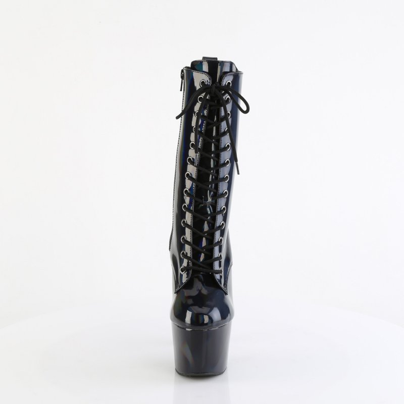 Černé pole dance kozačky ADO1040WR-HG/BHG/M | ADORE-1040WR-HG Pleaser - zepředu
