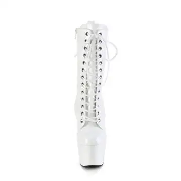 Bílé pole dance kozačky ADO1040WR-HG/WHG/M | ADORE-1040WR-HG Pleaser - zepředu